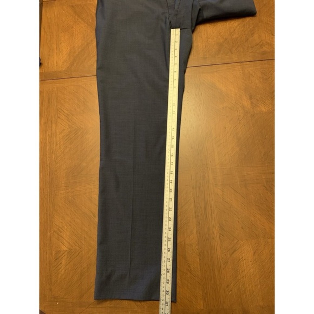 Brooks Brothers Men's Classic fit Dress Pants 34x30.5 Blue Wool blend - Picture 12 of 16
